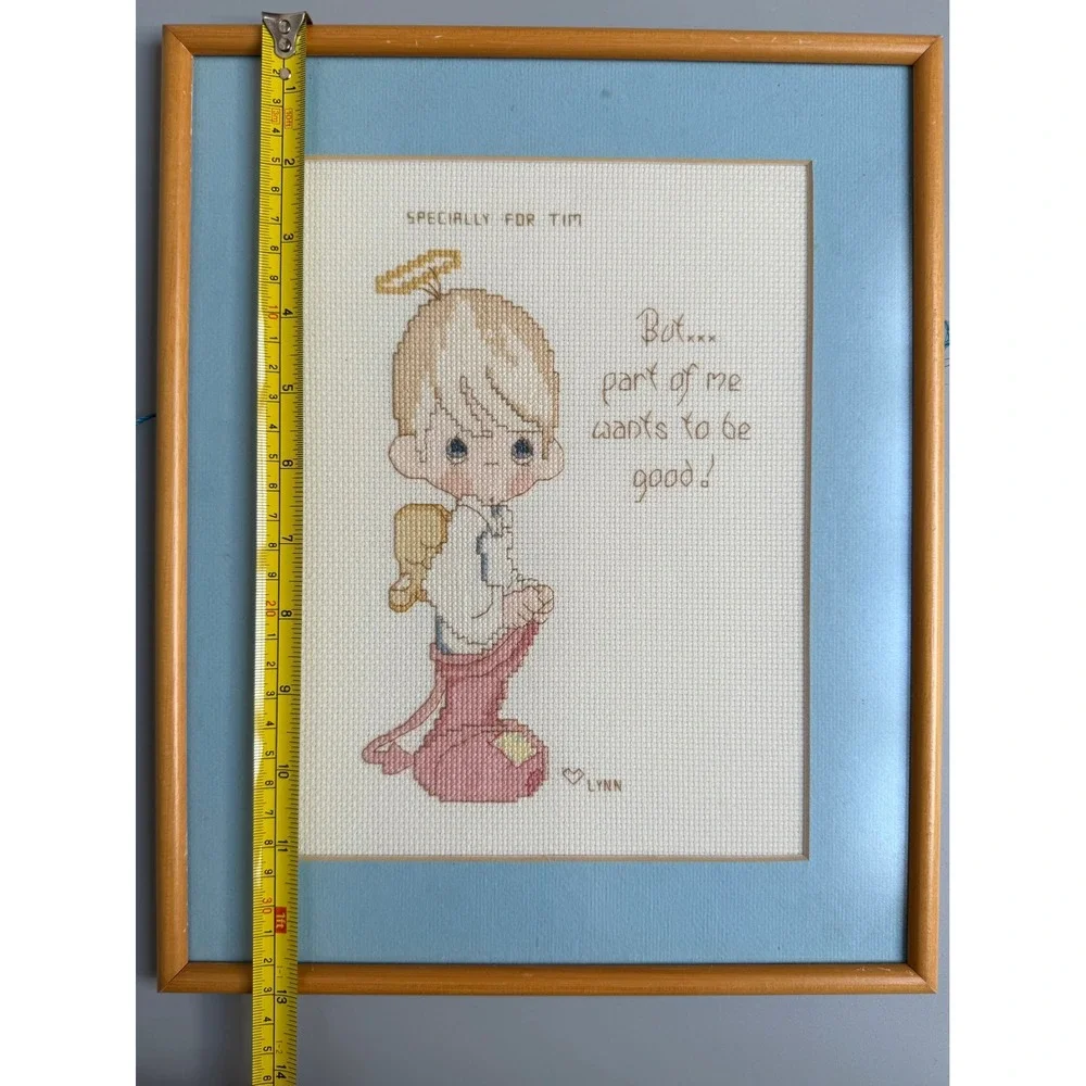 Vintage Precious Moments Style Angel Cross Stitch 